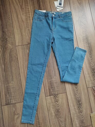 джинсы размер 48 50: Прямые, Defacto, Турция, Высокая талия