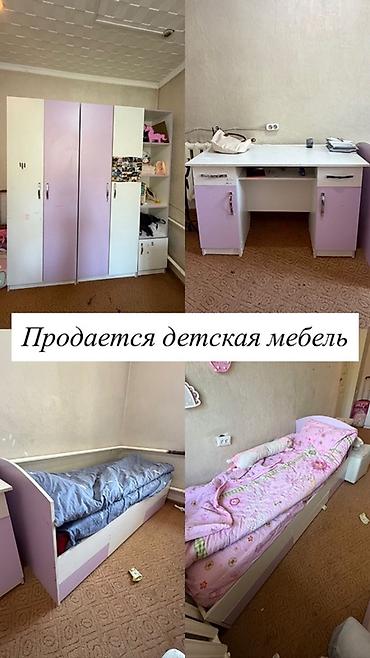 Детская гарнитура, Б/у, Для девочки, ДСП, Самовывоз at lalafo.kg Детская гарнитура, Б/у, Для девочки, ДСП, Самовывоз