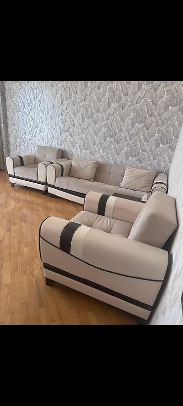 Mebel: İşlənmiş, Divan, 2 kreslo, Açılan — 1