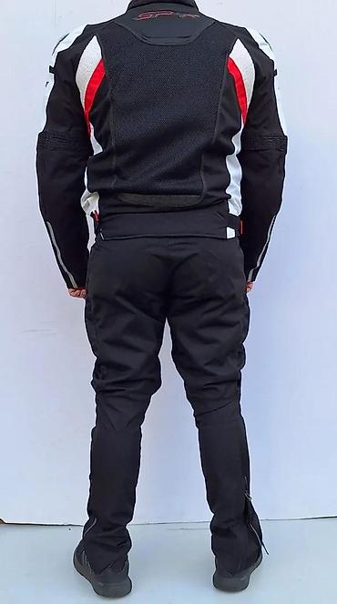 Sportska odeća: Pantalone za motor sa štitnicima Dainese Air Tex crno crvene — 15