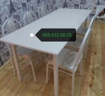 Masa və oturacaq dəstləri: Mətbəx üçün, Yeni, Açılmayan, Kvadrat masa — 27