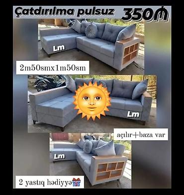 kunc mebel: Künc divan, Yeni, Açılan, Bazalı — 1
