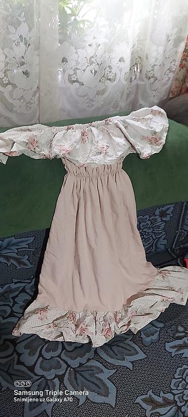 Paketi dečije odeće: Lot haljinica za devojčice – 4 komada 1) Roze pamučna haljinica sa — 6