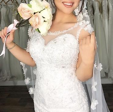ag etek: Gəlinlik – krujeva detallı, balıq kəsim, uzun quyruqlu - Model — 2