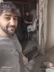 Beton işləri: #Betonkesme #betondeşmə Beton kubik kərpic - dən kəsim deşim — 11