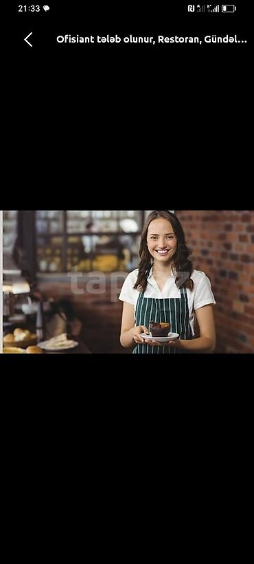 Ofisiant tələb olunur, Restoran