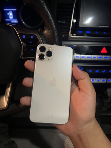 цены на айфон в бишкеке: IPhone 11 Pro, Колдонулган, 256 ГБ, White Titanium, Каптама, Кабель, 81 %