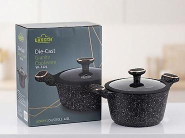 Кастрюля UAKEEN Die-Cast Granite Cookware VK-T424 - Объем: 4.5 л -