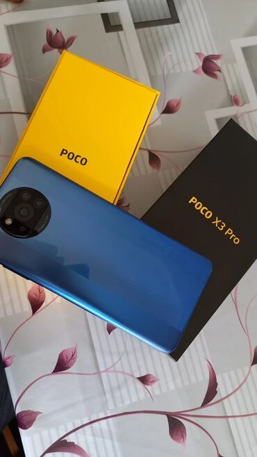 pocophone f3: Poco X3 Pro | 256 GB | rəng - Mavi | Düyməli, Sensor, Face ID