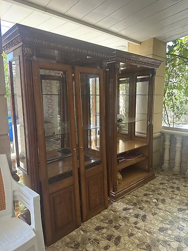 podstavka: Klassik üslubda taxta mebel dəsti - Material: keyfiyyətli massiv ağac — 2