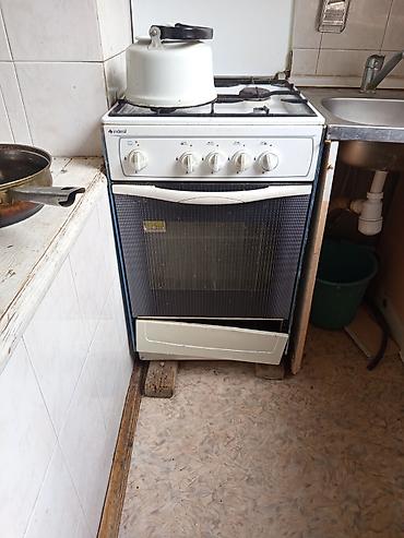 kitchen aid: Газовая печь, Indesit, Б/у, Напольная, цвет - Белый, Полная оплата — 1