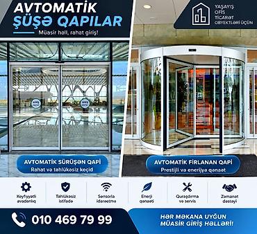 pvc qapilar: Avtomatik şüşə qapılar – hər məkana uyğun müasir giriş həlləri! — 1