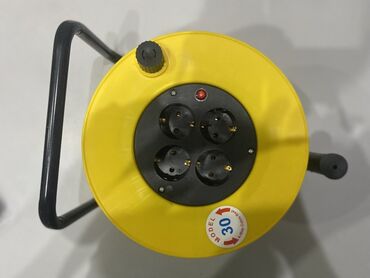 катушка для полива: Удлинитель, На катушке, Длина: 30 м, 4 розетки