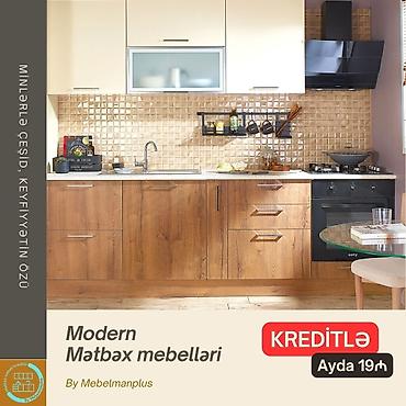 Sifarişlə mebel: Sifarişlə mətbəx dəsti, Mat laminat, Kredit var, Pulsuz çatdırılma — 9