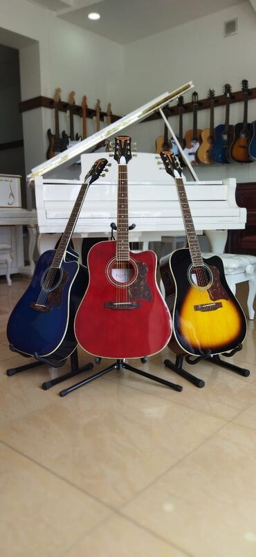 Akustik gitaralar: Gitara satışı - yüksək standartlara cavab verən fabrik istehsalı