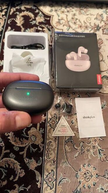 Qulaqcıqlar: Yeni Simsiz (Bluetooth) Qulaqcıqlar, Lenovo, rəng - Boz