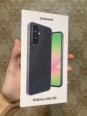 mchose a5: Samsung Galaxy A56, Новый, 256 ГБ, цвет - Черный, 2 SIM