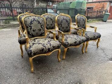 Stilske fotelje: Stilske fotelje Louis XV u pozlati Stilske fotelje u stilu Louis XV U — 2