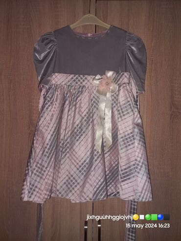 sacaqli donlar: Детское платье цвет - Серый