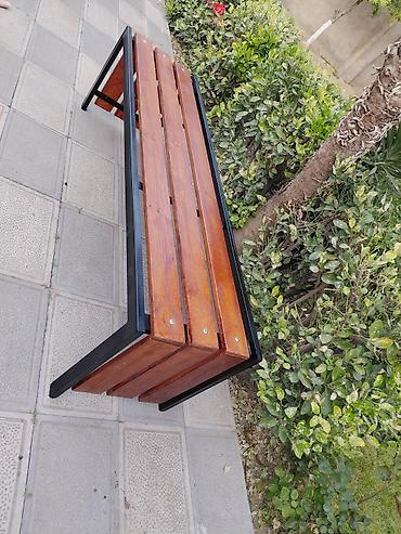 taxt 2 ci el: Məhsul: Açıq məkan üçün dekorativ skamya - Material: Qara rəngli — 2