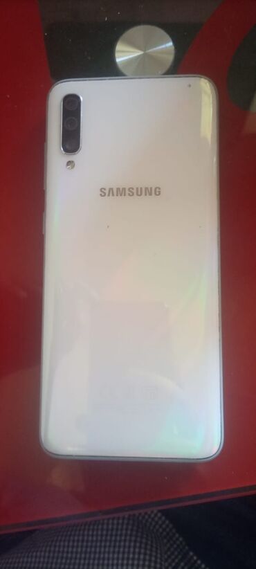 Samsung: Samsung Galaxy A70, 128 GB, rəng - Ağ, Zəmanət, Sensor, Barmaq izi