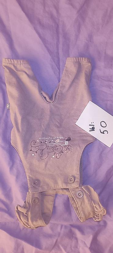 kartice za bebe: Bebi prsluk/haljinica sa tregerima, veličina 50. - Materijal: mekani — 1
