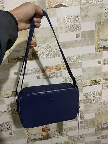 Сумкалар: Сумка через плечо Lacoste, темно‑синяя. - Формат: компактная — 1