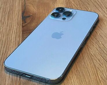 Apple iPhone: IPhone 13 Pro, 256 GB, Sierra Blue, Simsiz şarj, Face ID, Sənədlərlə