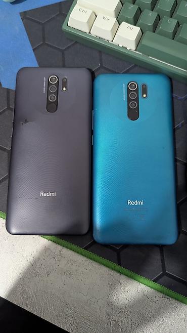 необычный телефон: Два смартфона Xiaomi Redmi 9 на запчасти (серый и бирюзовый) — 2