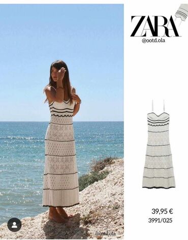 zara haljina od tvida: Zara bоја - Bela, Drugi stil, Na bretele