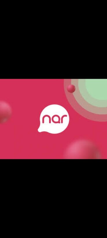 nar internet paketleri gunluk limitsiz: Şəkildə Nar mobil operatorunun loqosu təsvir olunub. Ağ rəngdə, "nar"