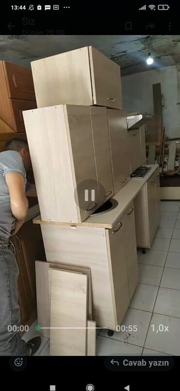 kreditle metbex mebelleri: Mətbəx mebeli ölçü xaladenlik üstü ilə 2.80 qiymət 160 manat xalqlar