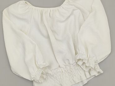 czarna bluzka z koronką krótki rękaw: Blouse, 2-3 years, 92-98 cm, condition - Very good