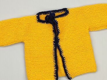 żółty sweterek dla dziewczynki: Kardigan, 0-3 m, stan - Bardzo dobry