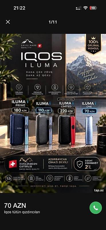 xonca səkli: IQOS ILUMA – tütün qızdırıcı cihazlar Model seçimləri (şəkildə — 1