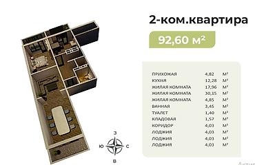 2 комнаты, 92 м², Кок-Жар ж/м 107 серия, 2 этаж, ПСО (под самоотделку) at lalafo.kg 2 комнаты, 92 м², Кок-Жар ж/м 107 серия, 2 этаж, ПСО (под самоотделку)