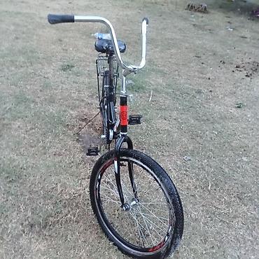 14 dyumlu velosiped: Şəhər velosipedi – 24” təkərli, arxa yük daşıyan səbətliyə malik — 2