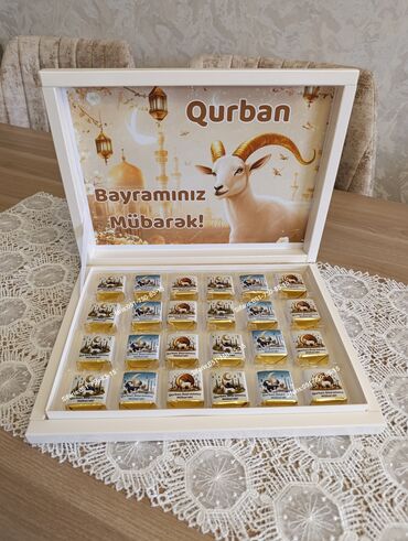 Xonça: Qurban bayrami ucun sokolad xoncalari sifarisle hazirlanir.Sifarisler