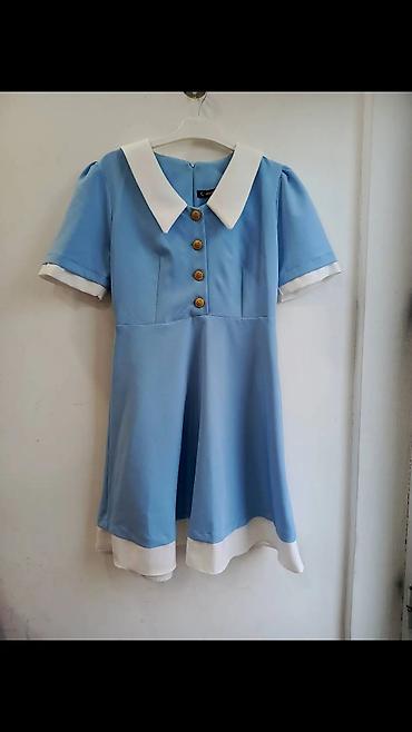 Digər qadın geyimləri: Qadın geyimləri paketi 1) Zərif məxməri don - Rəng: safir-mavi - — 5