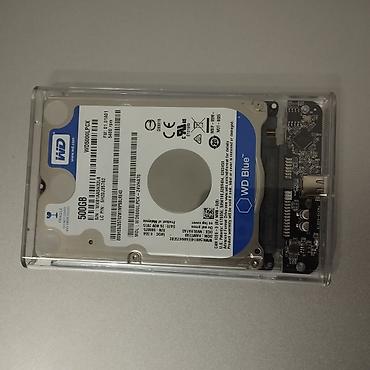 Накопитель для ПК, Б/у, Western Digital (WD), HDD, 512 ГБ, 2.5", Для ПК