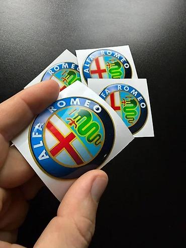 ajkula auto: Alfa romeo 3d stikeri za felne - nalepnice za felne -2694 📌 opis — 3