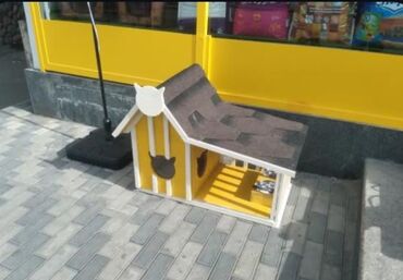 Yuvalar: Məhsul: Açıq havada istifadə üçün taxta pişik evi Təsvir: - Küçə və — 22