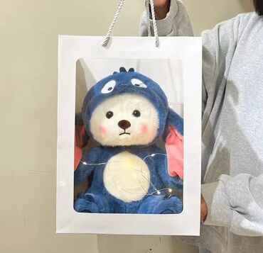 необычные подарки на день рождения: Плюшевые подарочные наборы - Мягкая игрушка медвежонок в костюме