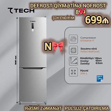Soyuducular: Satılır: Birbaşa depodan soyuducu Brend/model: TECH Soyutma növü — 1