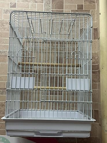 Quş qəfəsi – geniş və praktik model - Material: metal barmaqlıqlar