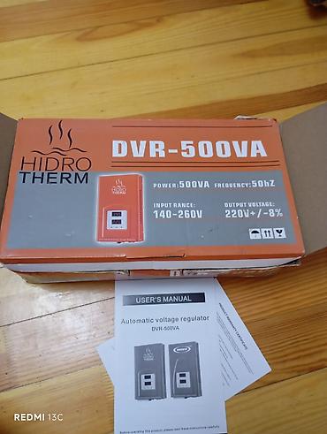 vələmir qiyməti: HIDROTHERM DVR-500VA avtomatik gərginlik stabilizatoru - Model — 2
