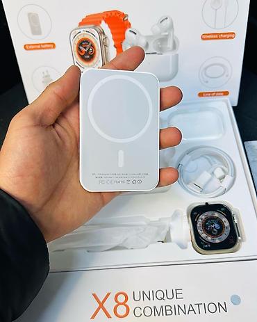 airpods 4 купить: Набор X8 🔥 Смарт-часы Ultra + наушники + аксессуары Идеальный — 10