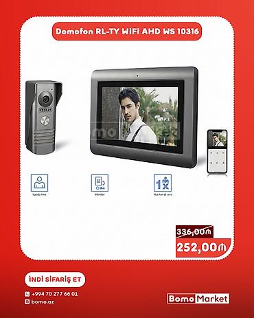 Domofon RL-TY WiFi AHD WS 10316 - WiFi dəstəyi: qapı zəngi və