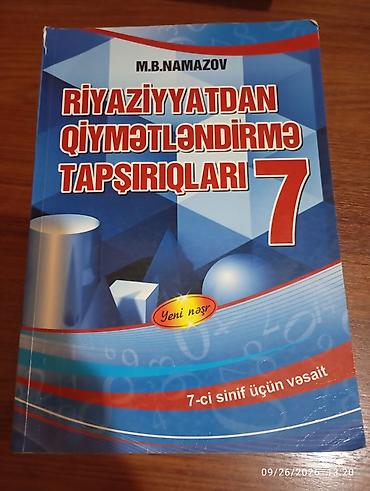 Школьные учебники: Məhsul: Riyaziyyatdan Qiymətləndirmə Tapşırıqları 7 Müəllif: M.B — 1