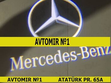 mercedes logo: Mercedes qapı logo işığı 🚙🚒 ünvana və bölgələrə ödənişli çatdırılma